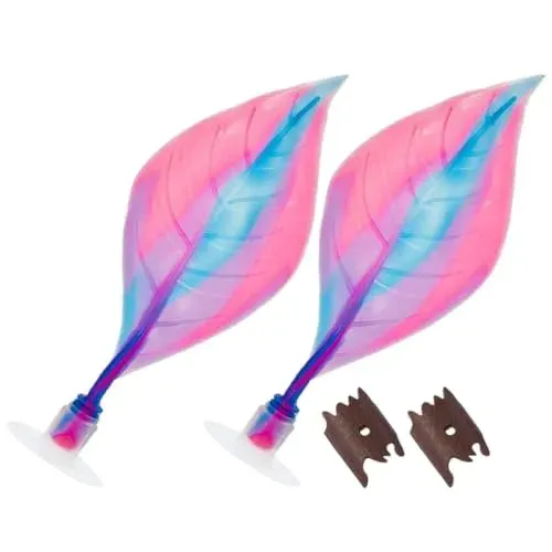 Hamac feuille DIYEAH pour betta, lot de 2 avec ventouse