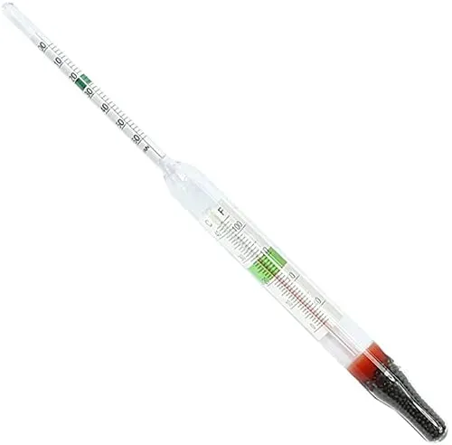 Hydromètre Folewr avec thermomètre pour aquarium d'eau de mer