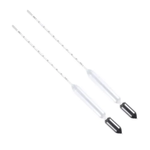Hydromètre en verre Alipis, lot de 2 pour eau de mer