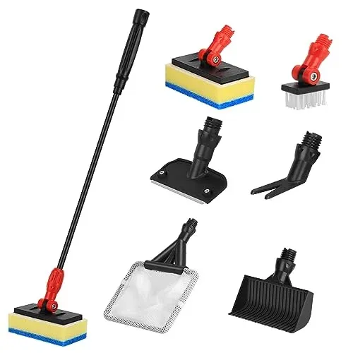 Hygger, kit de nettoyage multifonction 6 en 1 pour aquarium