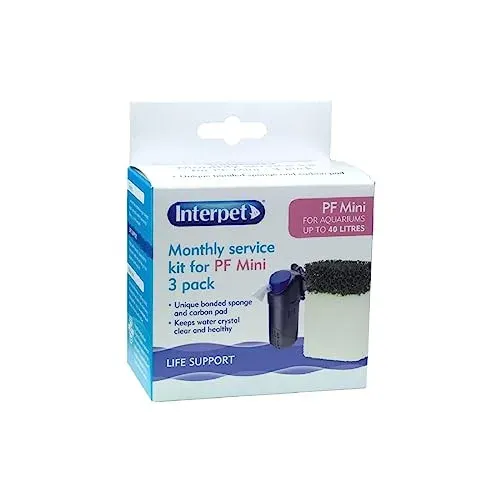 Interpet kit de service mensuel pour filtre PF Mini, lot de 3