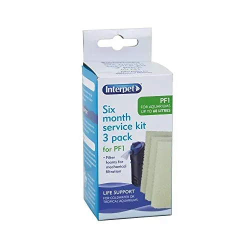 Interpet lot de 3 plaquettes de mousse pour filtre PF1