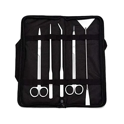 Kit 5 outils inox ZONJIE pour aquarium et plantes