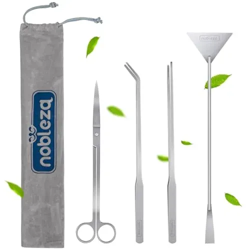 Kit d'aquascaping Nobleza 4 en 1 en acier inoxydable