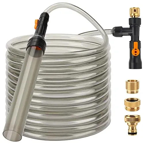 Kit de changement d'eau Hygger avec raccord d'évier et tuyau 7,6 m