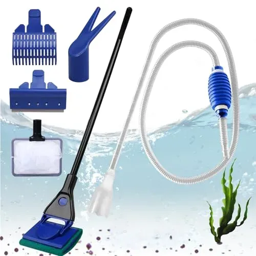 Kit de nettoyage 5 en 1 Sporgo avec siphon pour aquarium