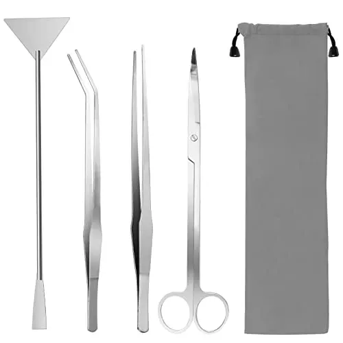 Kit d'outils d'aquarium 4 en 1 Zhaoyao en inox argenté