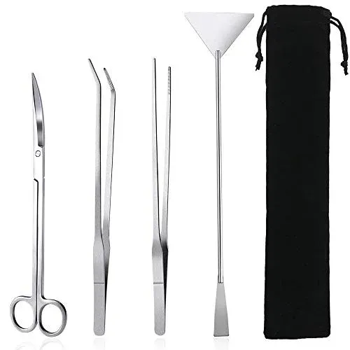 Kit d'outils aquascaping ACEONE 4 en 1 en inox