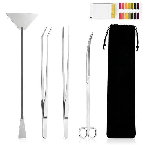 Kit de 4 outils d'aquascaping Euablfo en acier inoxydable