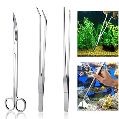Kit d'outils inox Meiso : pinces et ciseaux plantes
