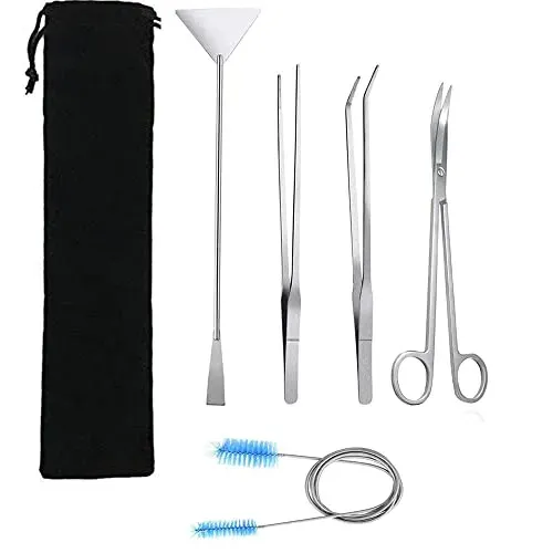 Kit d'outils Loopunk en inox pour plantes d'aquarium, 5 en 1