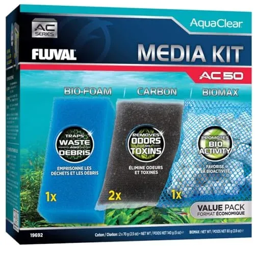 Kit de recharge Fluval pour filtre à dos AquaClear AC50