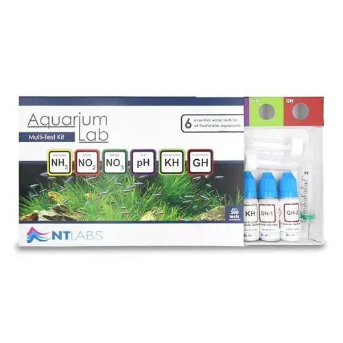 Kit de tests NT Labs NT170 : ammoniaque, nitrite, nitrate, pH, KH, GH