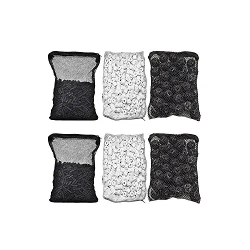 Lot de 2 kits de filtration CNZ charbon, boule bio et céramique