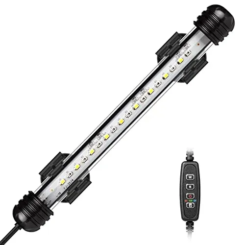 Lampe LED submersible IREENUO 3 W pour aquarium de 20 à 40 cm