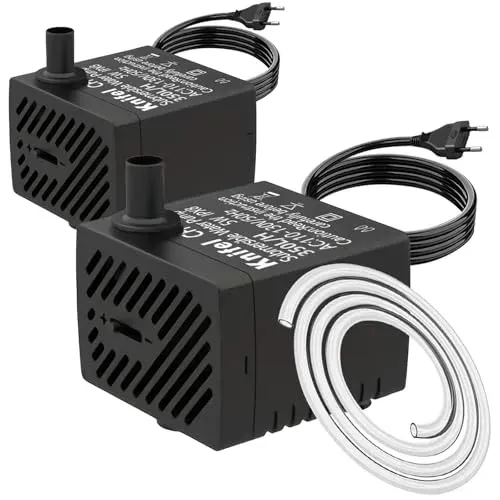 Lot de 2 mini pompes submersibles Knifel 350 l/h, 5 W