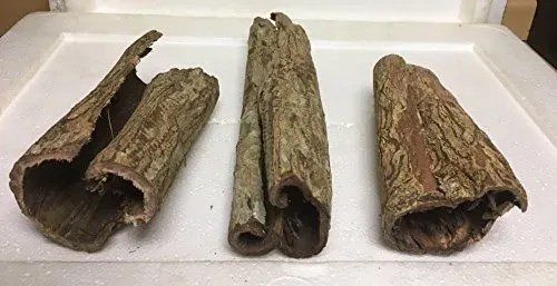 Lot de 3 grottes en badamier Catappa-Leaves pour aquarium