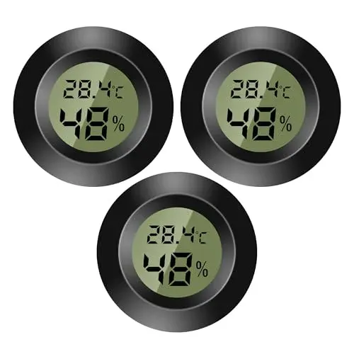 Lot de 3 mini thermomètres hygromètres numériques Wowfast