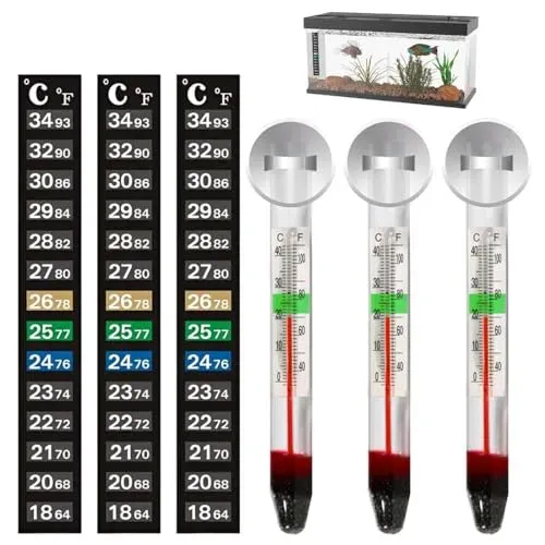 Lot de 3 thermomètres HOVKRE pour aquarium