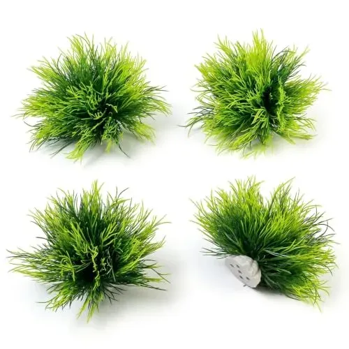Lot de 4 plantes artificielles lestées Zimoer, 15 cm