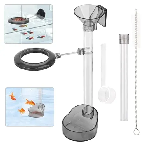 Mangeoire pour crevettes bssmmai avec tube réglable