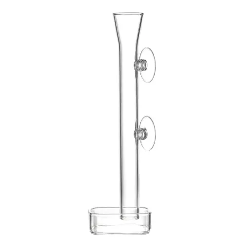 Mangeoire à crevettes en verre LINLAN, tube de 20 cm