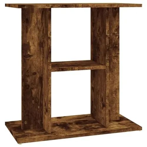 Meuble support d'aquarium vidaXL chêne fumé 60x30x60 cm