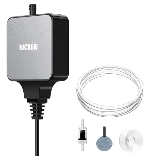 Mini bulleur NICREW Nano Silent pour aquarium 40 l