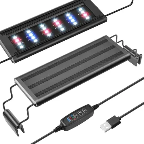 Mini lampe LED USB PYPABL pour aquarium de 21 à 33 cm