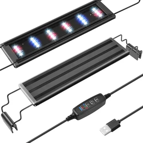 Mini rampe LED USB PYPABL spectre complet pour bac 28-40 cm