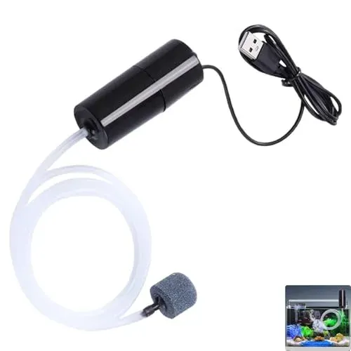 Mini pompe à air USB XiDeShop avec pierre à air, 1 W
