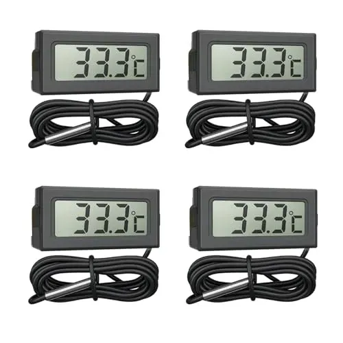 Bpzmm mini thermomètre numérique à sonde externe pour aquarium
