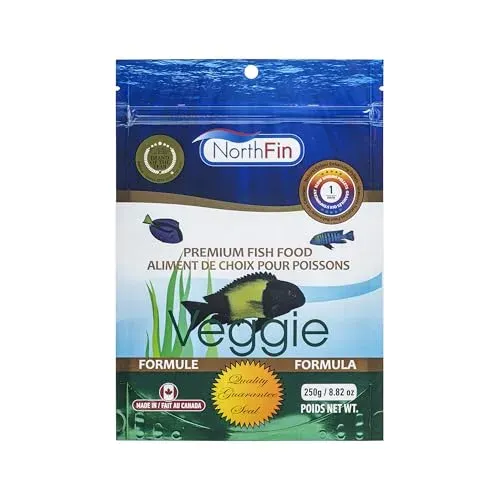 Nourriture Northfin Veggie en pellets de 1 mm, 250 g