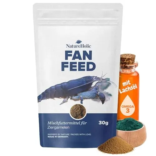 Nourriture en poudre NatureHolic Fanfeed pour crevettes éventail