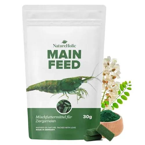 Nourriture NatureHolic Mainfeed pour crevettes, 30 g