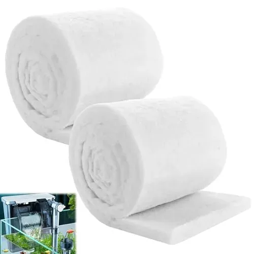 Ouate filtrante YAYODS, 2 rouleaux de 200 x 12 x 3 cm