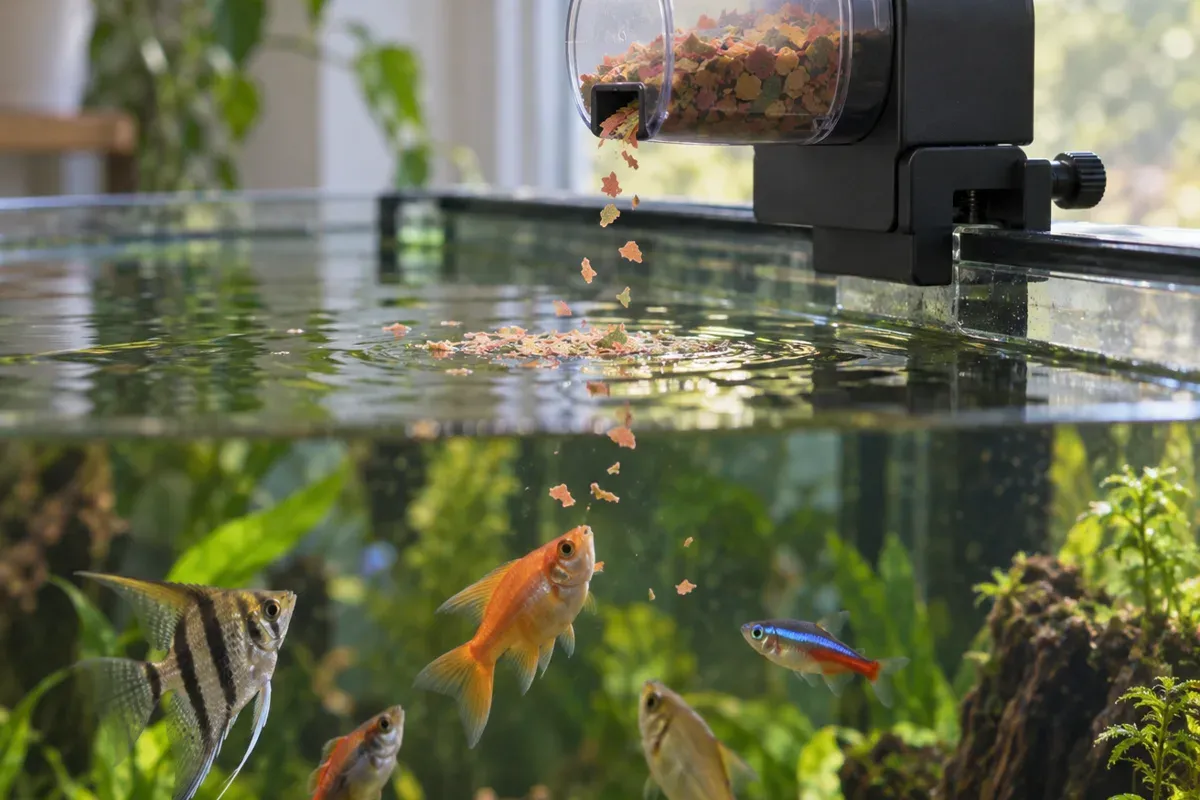 Distributeur automatique de nourriture pour aquarium : lequel choisir