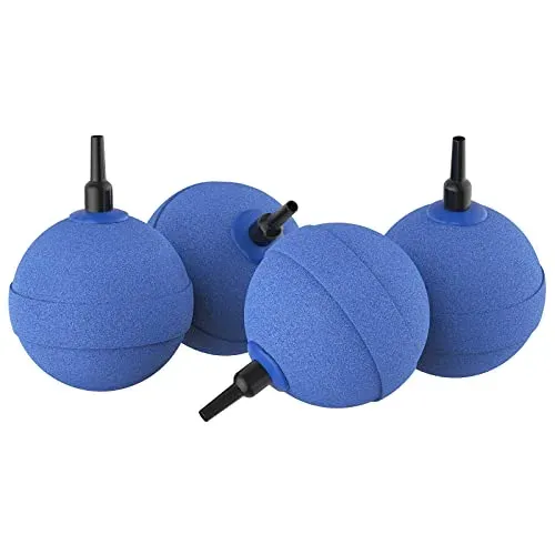 Pawfly diffuseur d'air boule 5 cm pour aquarium, lot de 4