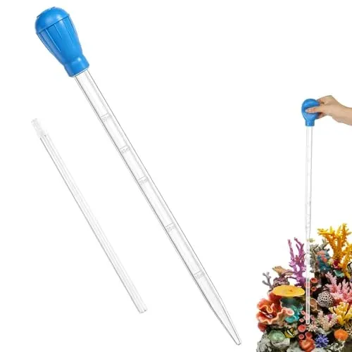 Pipette aquarium 70 cm avec poire pour nettoyage et changement d'eau