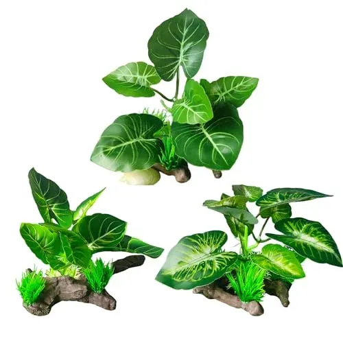 Plante artificielle Guyode en PVC avec base bois flotté