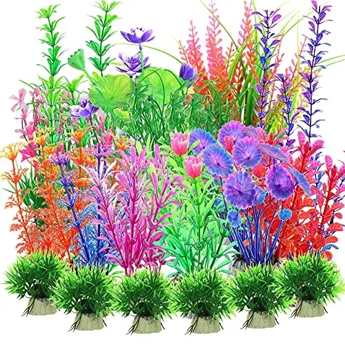 Kingrun : 30 plantes artificielles en plastique pour aquarium