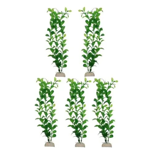 Plantes artificielles XinYangMao pour décor d'aquarium (lot de 5)