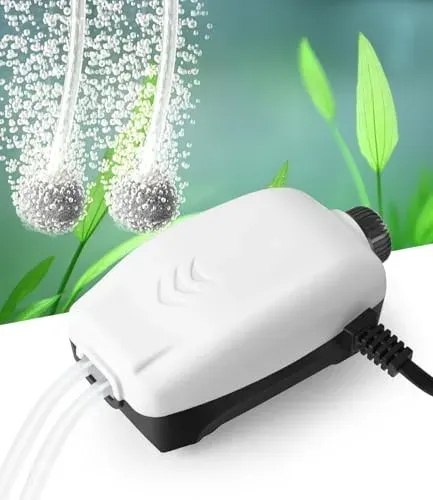 Pompe à air HITOP 2 W double sortie pour aquarium