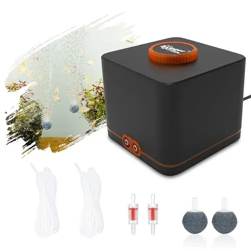 Pompe à air hygger 4W silencieuse réglable double sortie