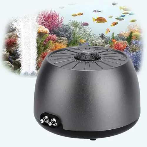 Pompe à air hygger 5 W ultra silencieuse, débit 540 l/h