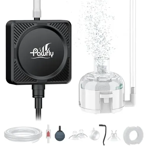 Pompe à air nano Pawfly pour aquarium jusqu'à 60 l