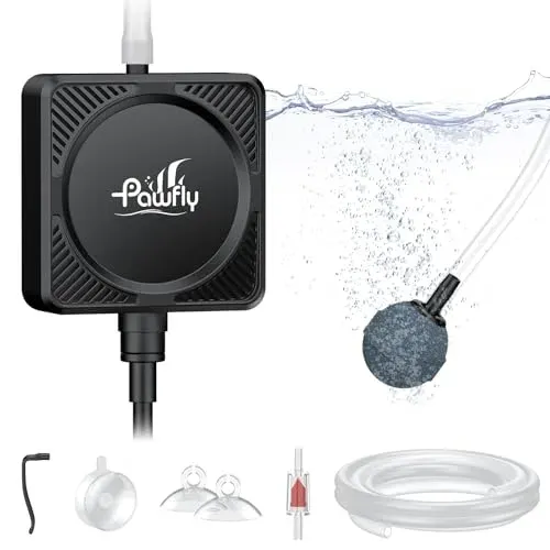 Pompe à air Pawfly nano 1,3 W pour bac jusqu'à 60 l