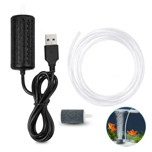 Pompe à air USB silencieuse Wafuesh avec pierre à air