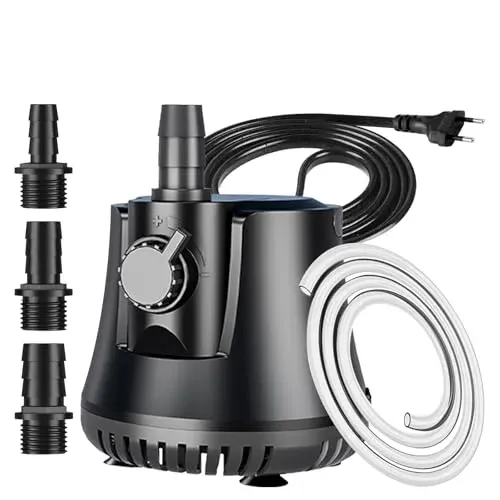 Pompe à eau submersible Knifel 25 W, débit 1500 l/h