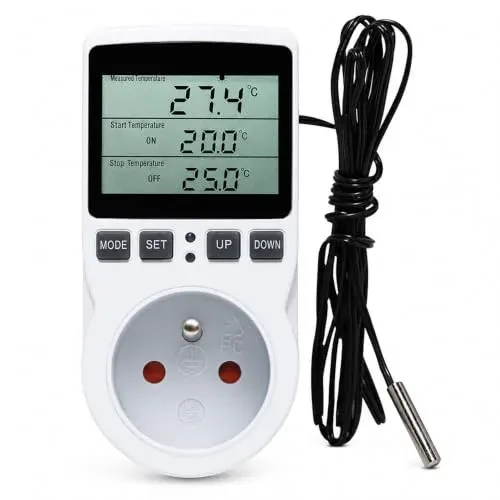 Prise thermostat numérique JYQOQH avec sonde de température